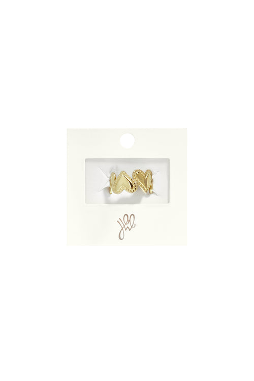 Anillos minimalistas de acero inoxidable con forma de corazón, de la serie Daily Simple para mujer.