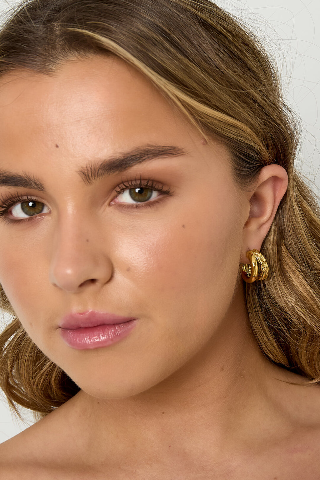 Stylish Stainless Steel Irregular Hoop Earrings