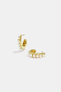 Pendientes de aro de acero inoxidable con forma irregular, sencillos, de la serie Daily Simple, joyería para mujer.