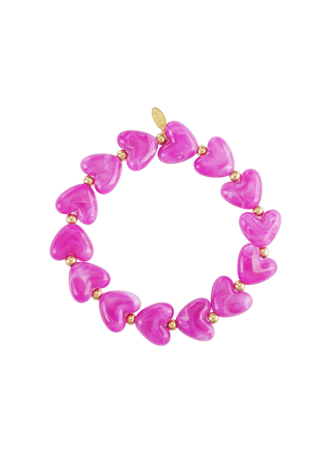 Pulsera de cuentas corazón