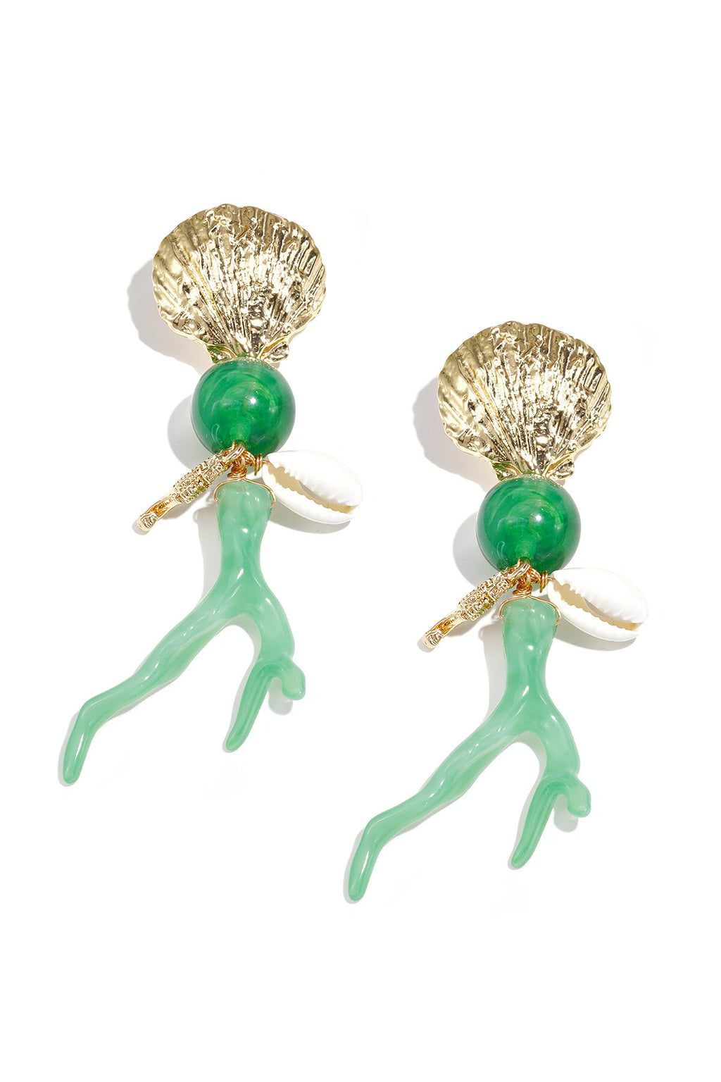 Romantic Shell Dangle Earrings for Summer Vacation