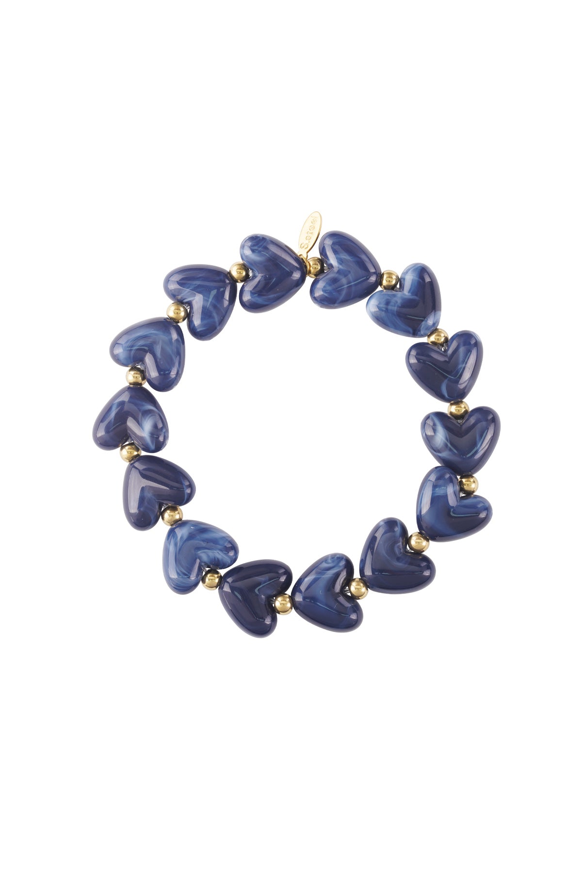 Pulsera de cuentas corazón