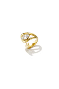 Anillos llamativos de acero inoxidable con forma irregular, sencillos para uso diario, de la serie Simple. Joyería para mujer.
