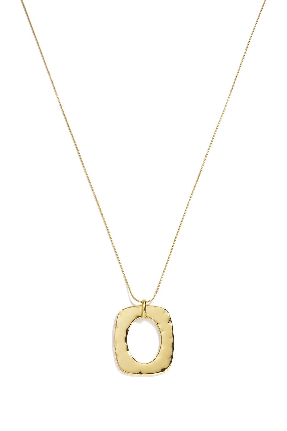 Collares largos de acero inoxidable con forma geométrica, sencillos, de la serie Daily Simple, joyería para mujer.