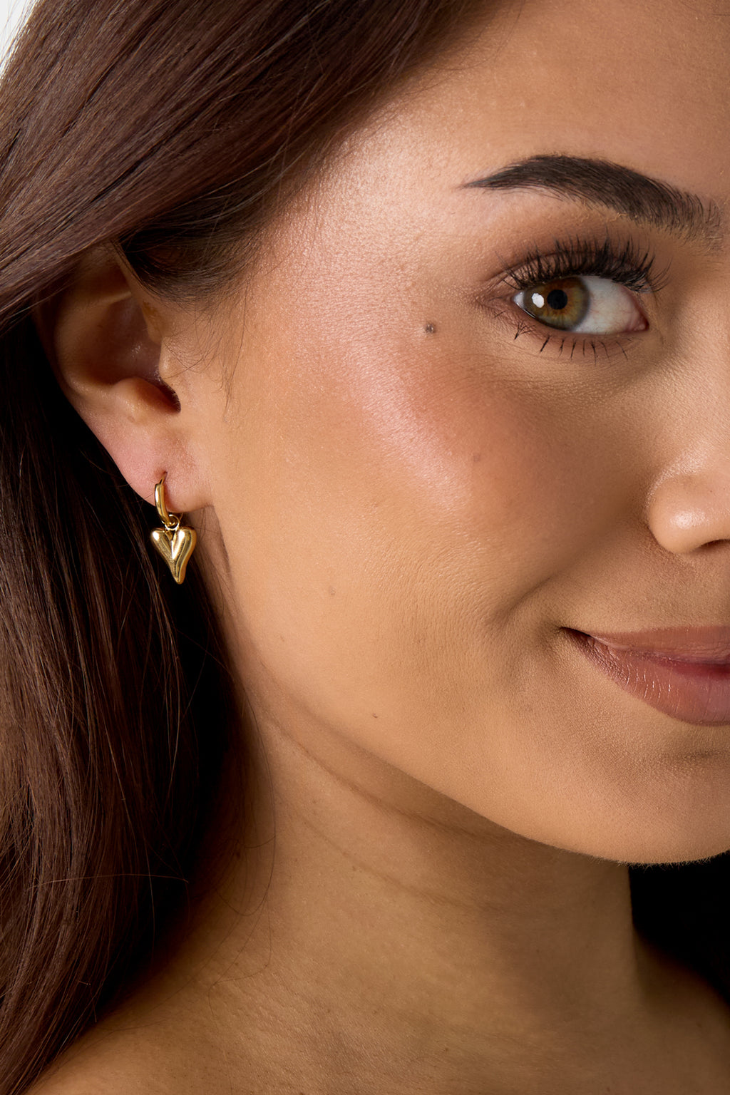 Elegant Heart-Shaped Drop Earrings for Everyday Wear