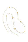 Elegant Long Necklace with Clover Charm for Everyday Wear