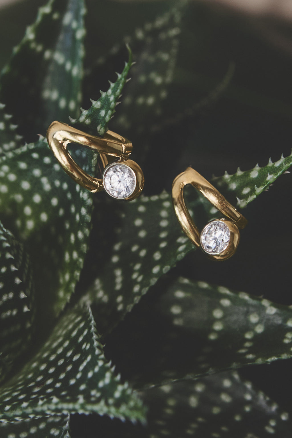 Pendientes de aro de acero inoxidable con forma irregular, sencillos, de la serie Daily Simple, joyería para mujer.