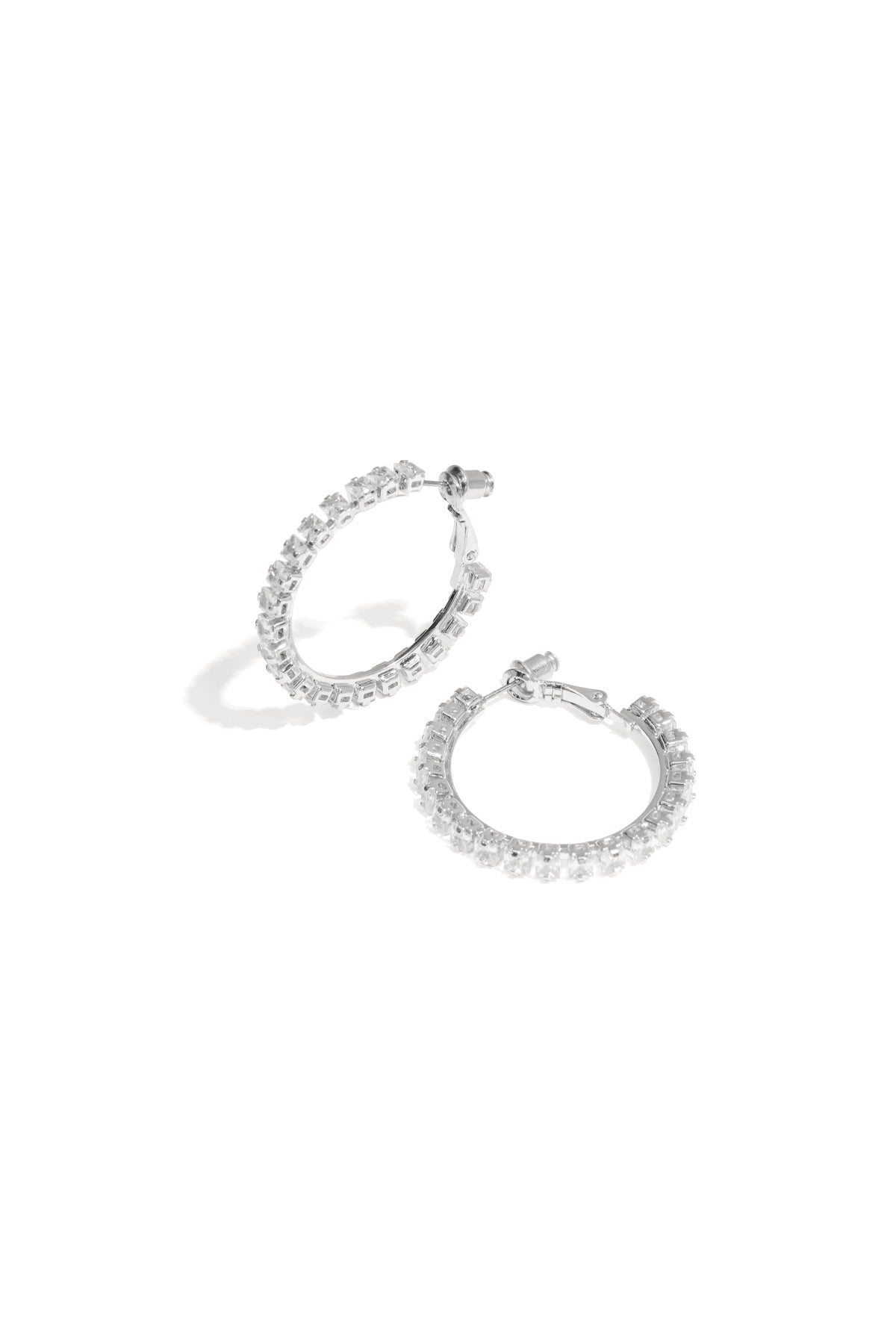 Elegant Circle Party Earrings for Women - Silver & Gold