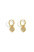Pendientes colgantes de acero inoxidable con forma de corazón, sencillos, de la serie Daily Simple, joyería para mujer.