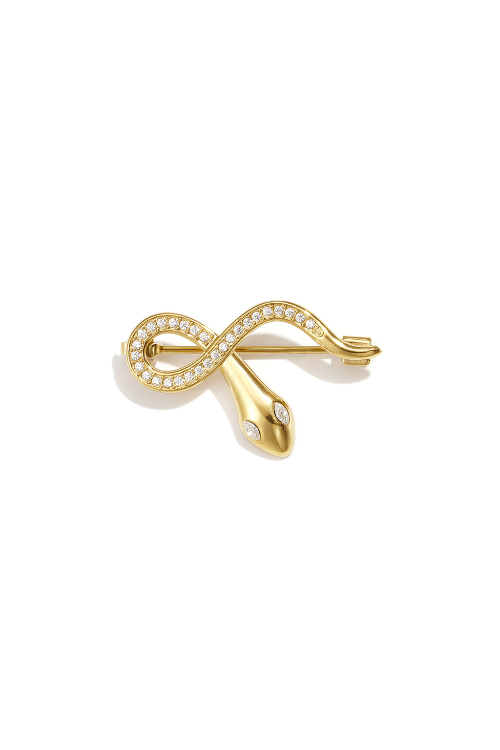 Broches de serpiente, sencillos, de acero inoxidable, accesorios de uso diario