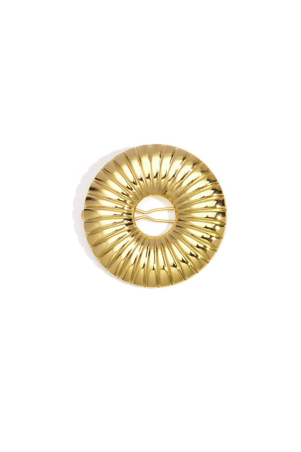 Stylish Gold Circle Brooch for Everyday Elegance