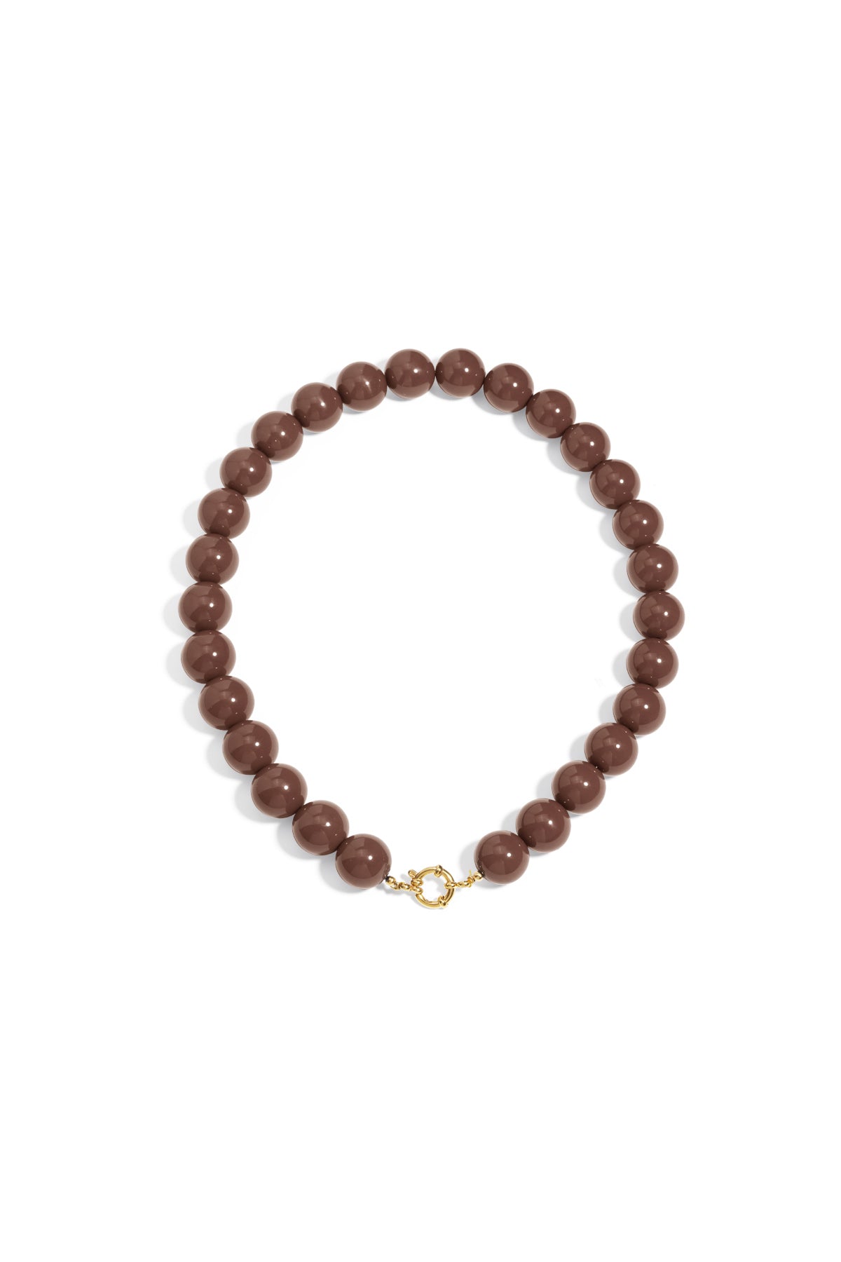 Collar con cuentas grandes y cierre frontal