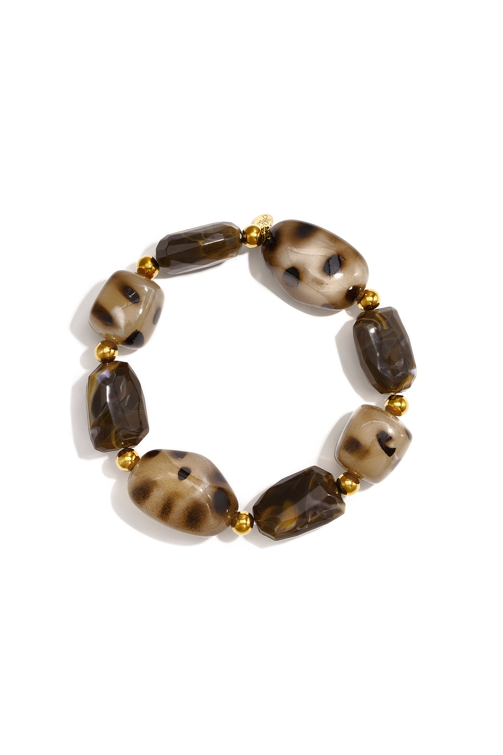 Pulseras de cuentas acrílicas de forma irregular, sencillas, de la serie Simple Daily, joyería para mujer