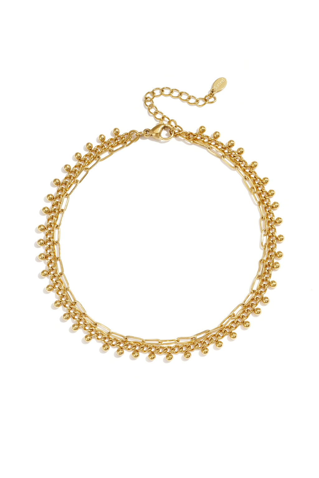 Elegant Gold Color Multi-Layered Ankle Bracelet