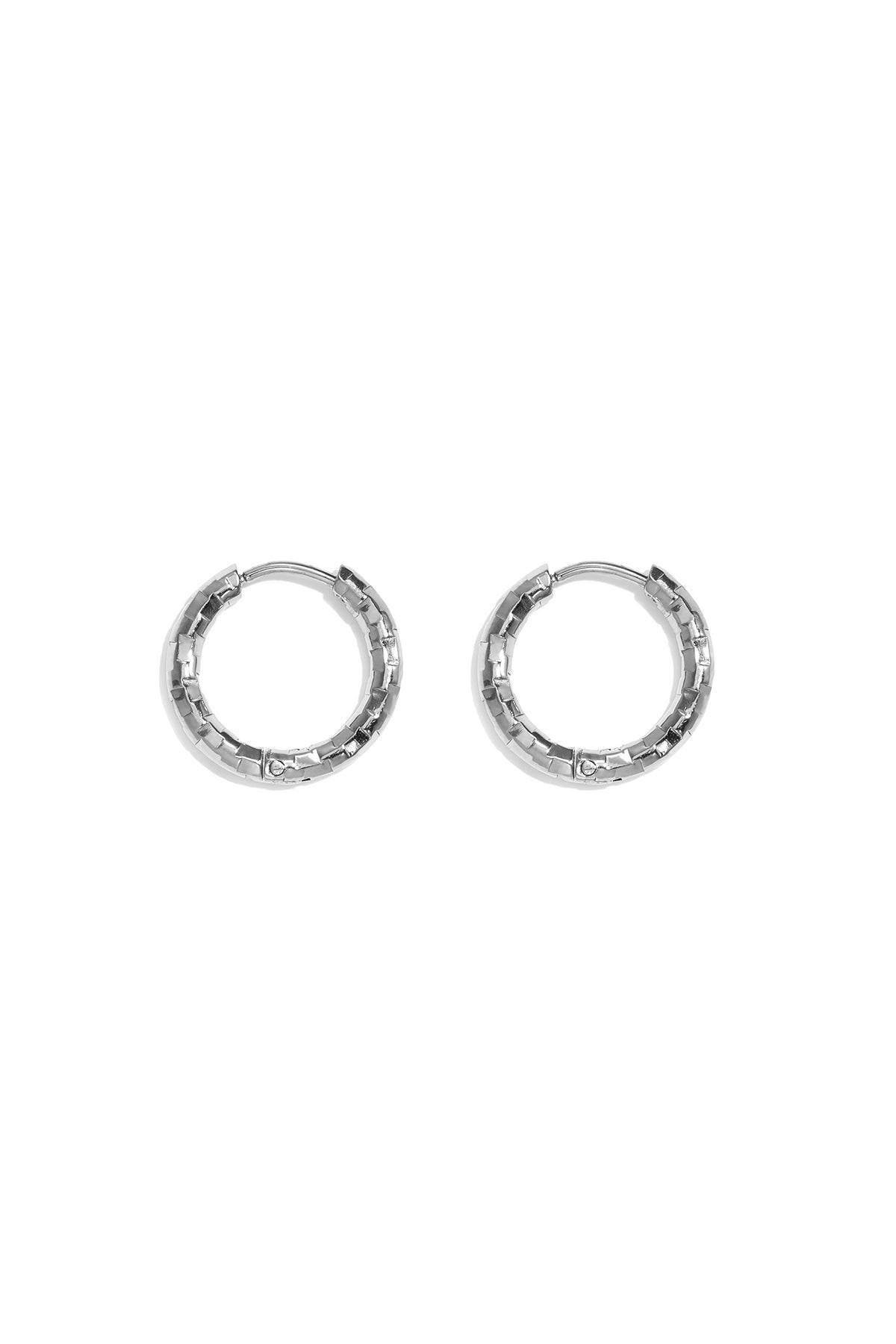Conjunto de pendientes de acero inoxidable Circle Simple Serie Simple Joyería para mujer