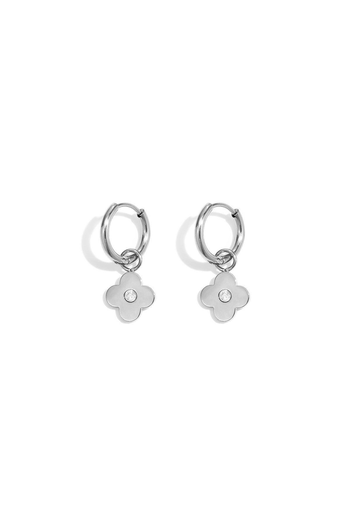 Pendientes colgantes de acero inoxidable Clover Simple Daily Simple Series Joyería para mujer