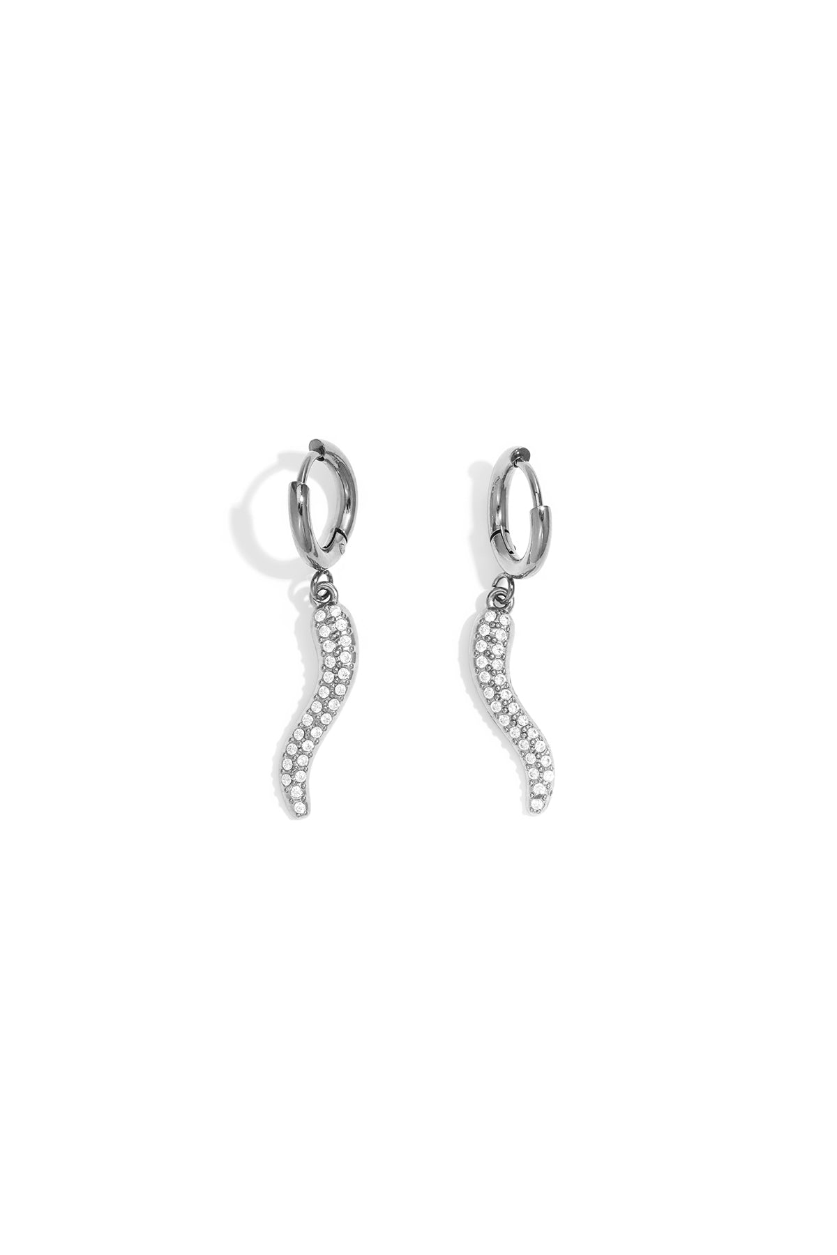 Pendientes colgantes de acero inoxidable con forma de serpiente, de la serie Simple Daily Simple, joyería para mujer.