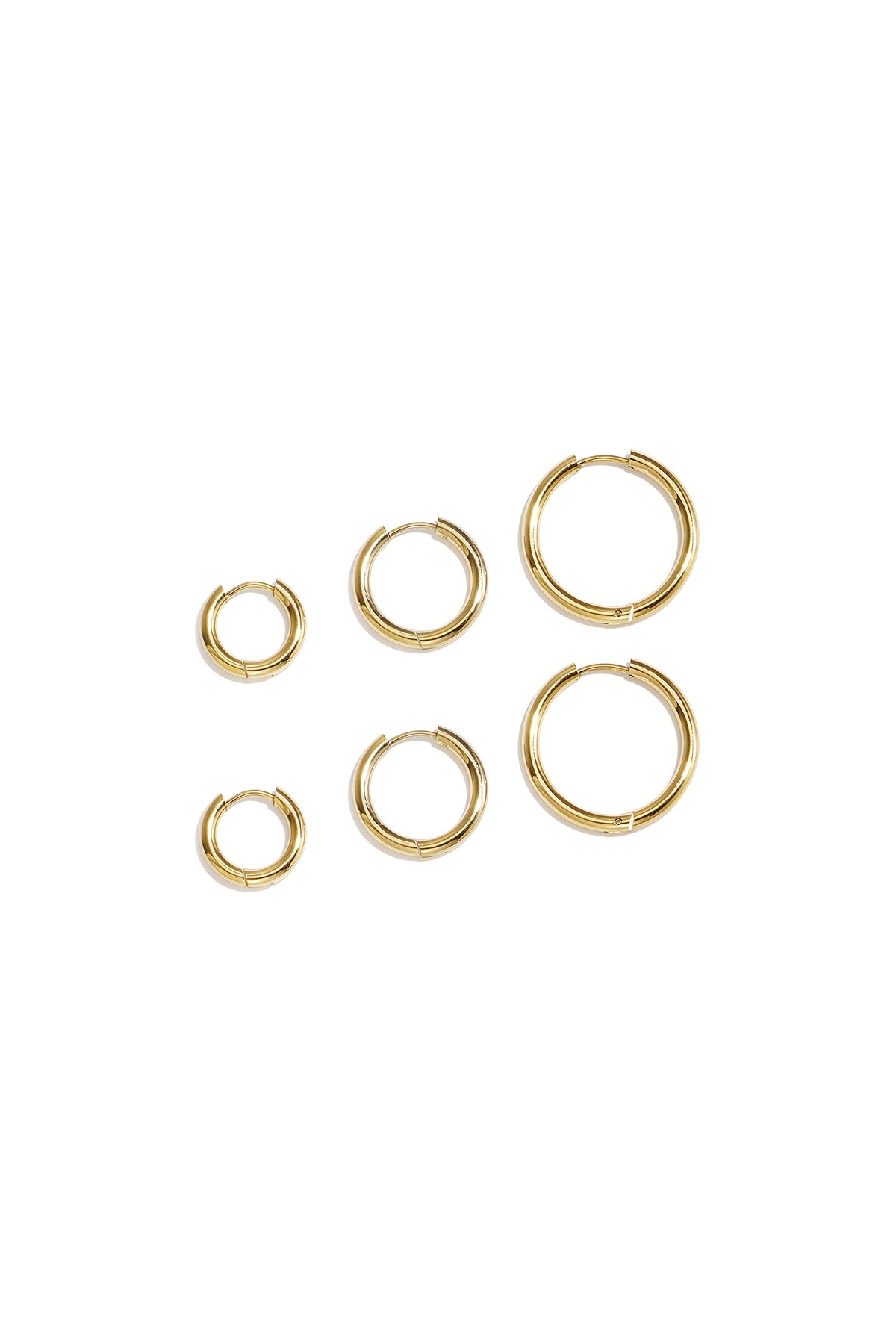 Conjunto de pendientes de acero inoxidable con forma geométrica, sencillos, de la serie Daily Simple, joyería para mujer.