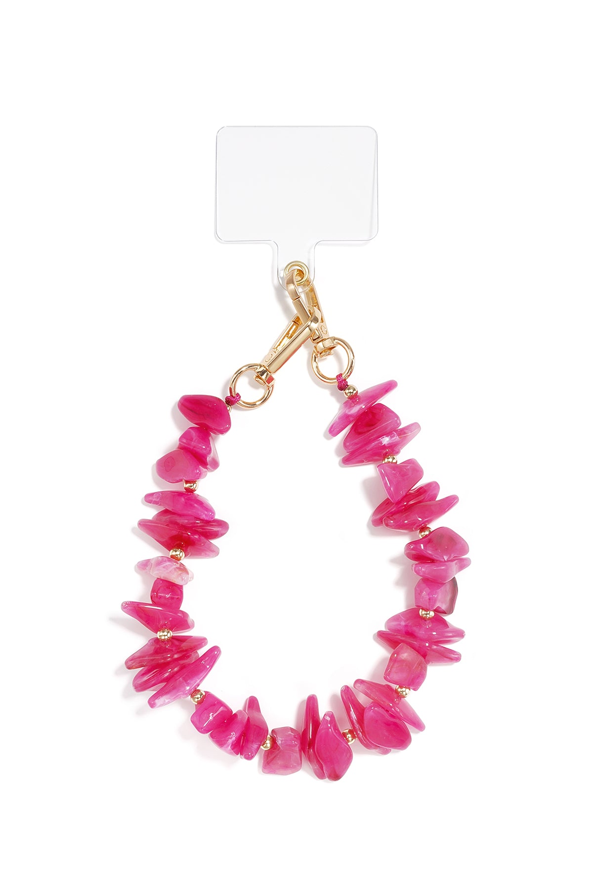 Cadena para teléfono con cuentas, sencilla, de acrílico, accesorio diario.
