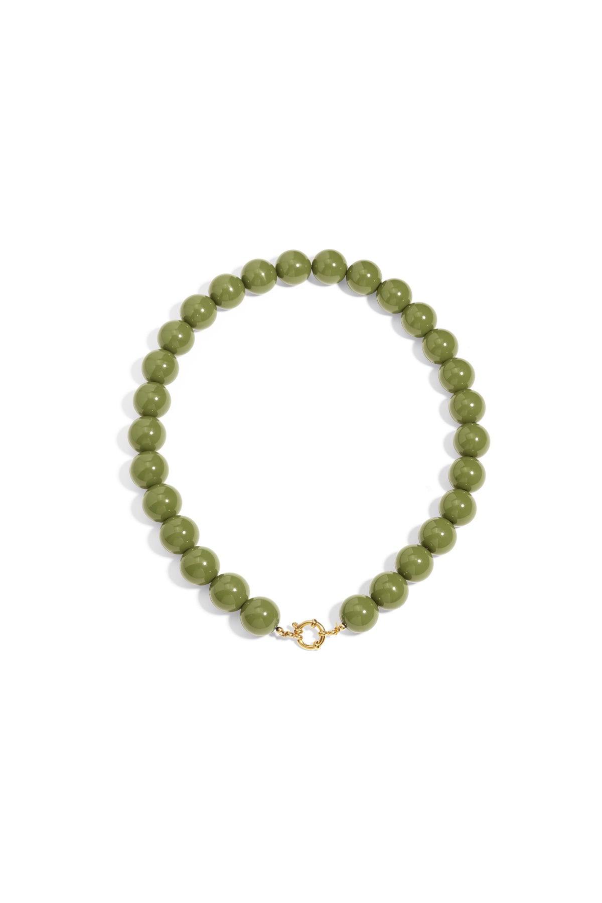 Collar con cuentas grandes y cierre frontal