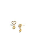 Pendientes colgantes de acero inoxidable con forma de corazón, sencillos, de la serie Daily Simple, joyería para mujer.