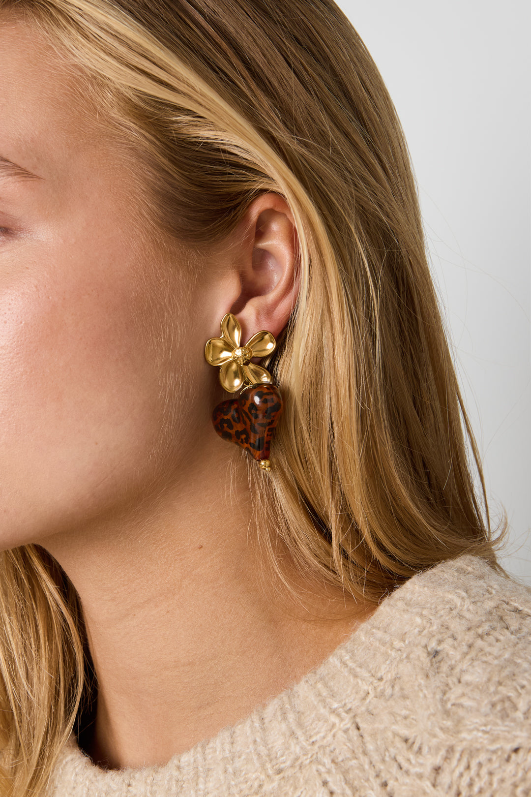 Pendientes colgantes de acero inoxidable con forma de corazón, sencillos, de la serie Daily Simple, joyería para mujer.