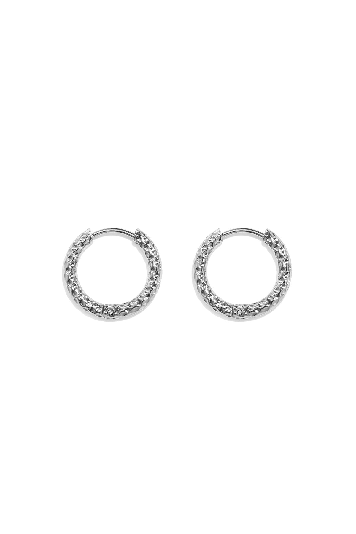 Pendientes de aro de acero inoxidable Circle Simple Daily Simple Series Joyería para mujer