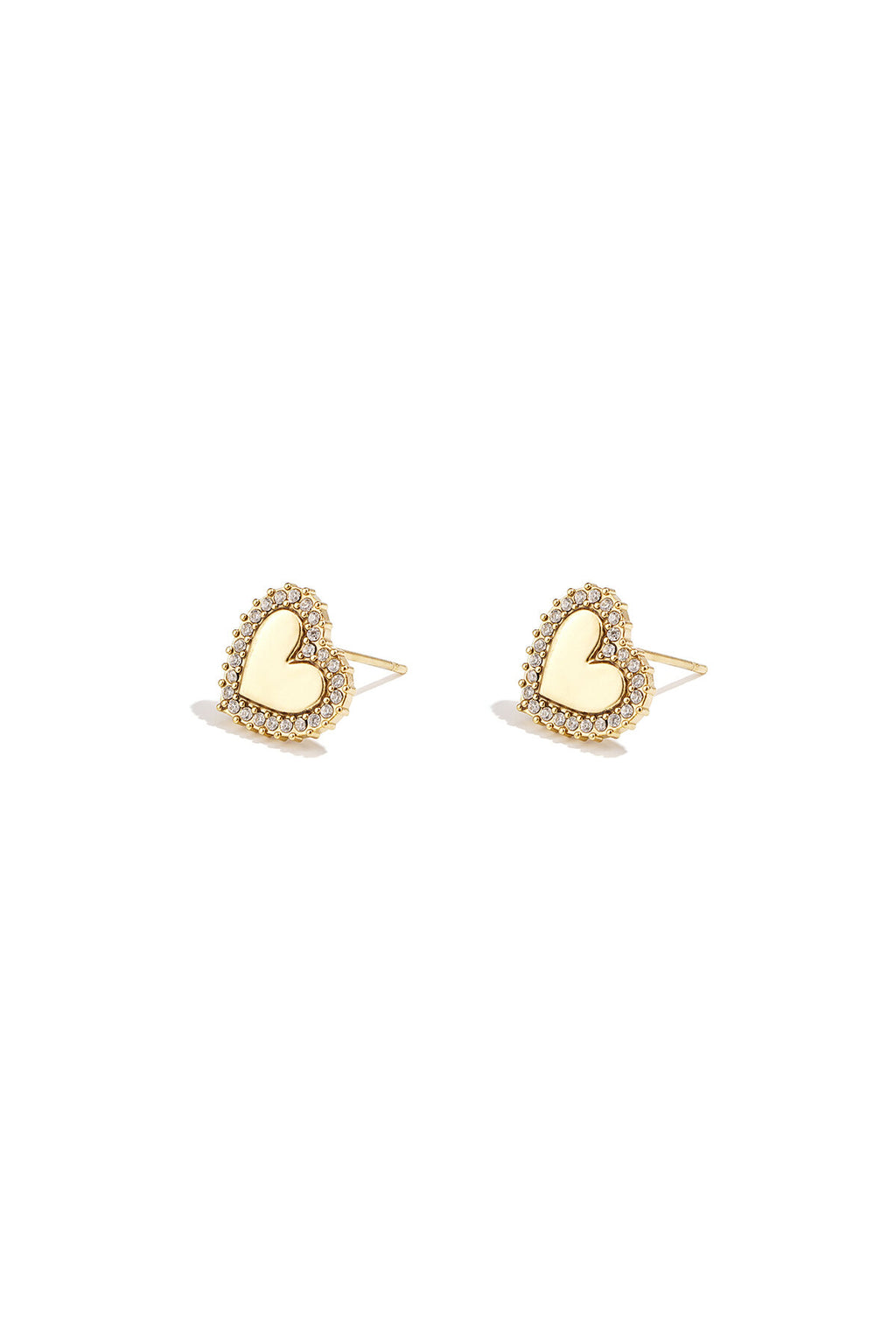 Stylish Heart-Shaped Zircon Stud Earrings for Everyday Wear