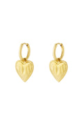Elegant Heart Drop Earrings for Daily Wear