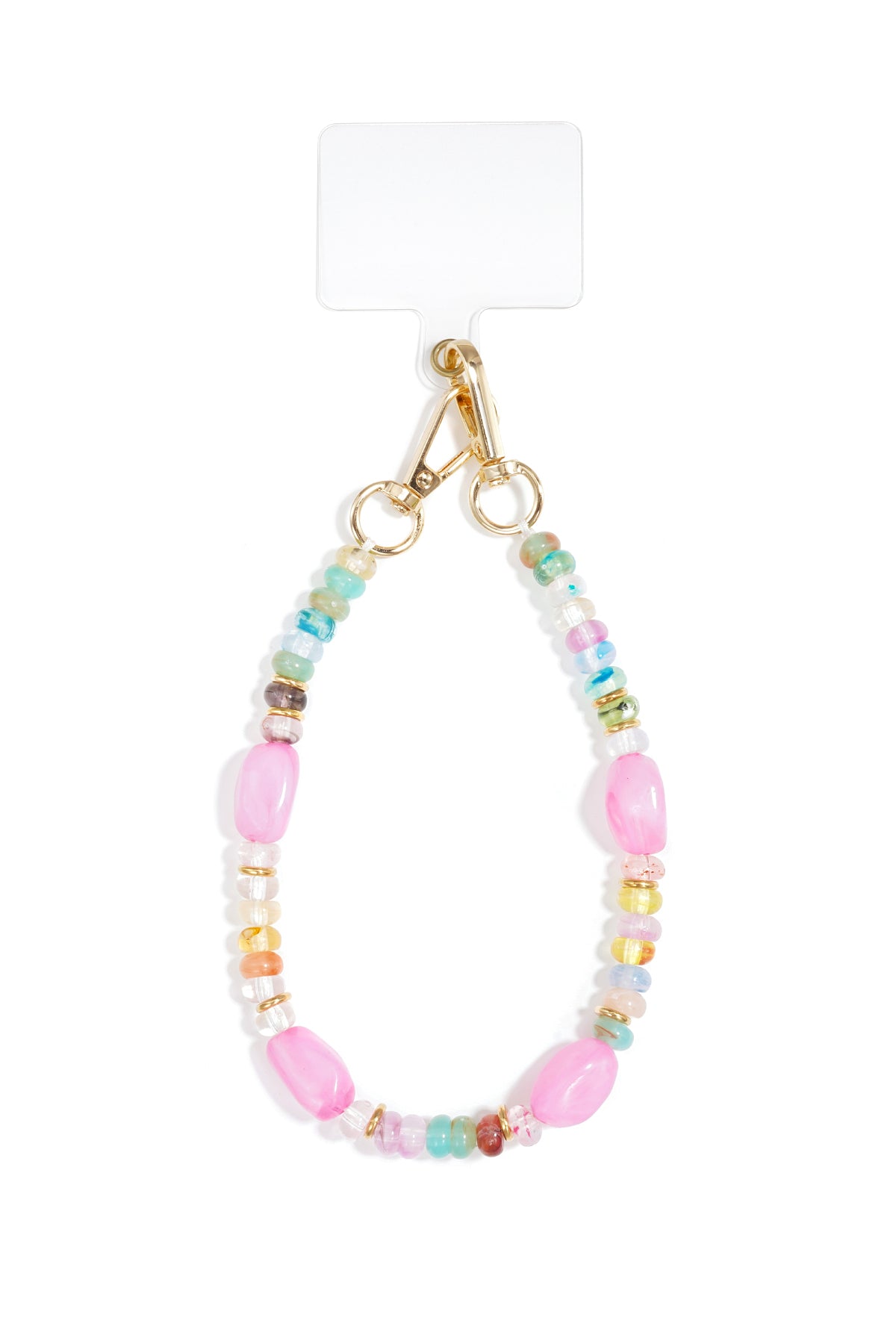 Cadena para teléfono con cuentas, sencilla, de acrílico, accesorio diario.