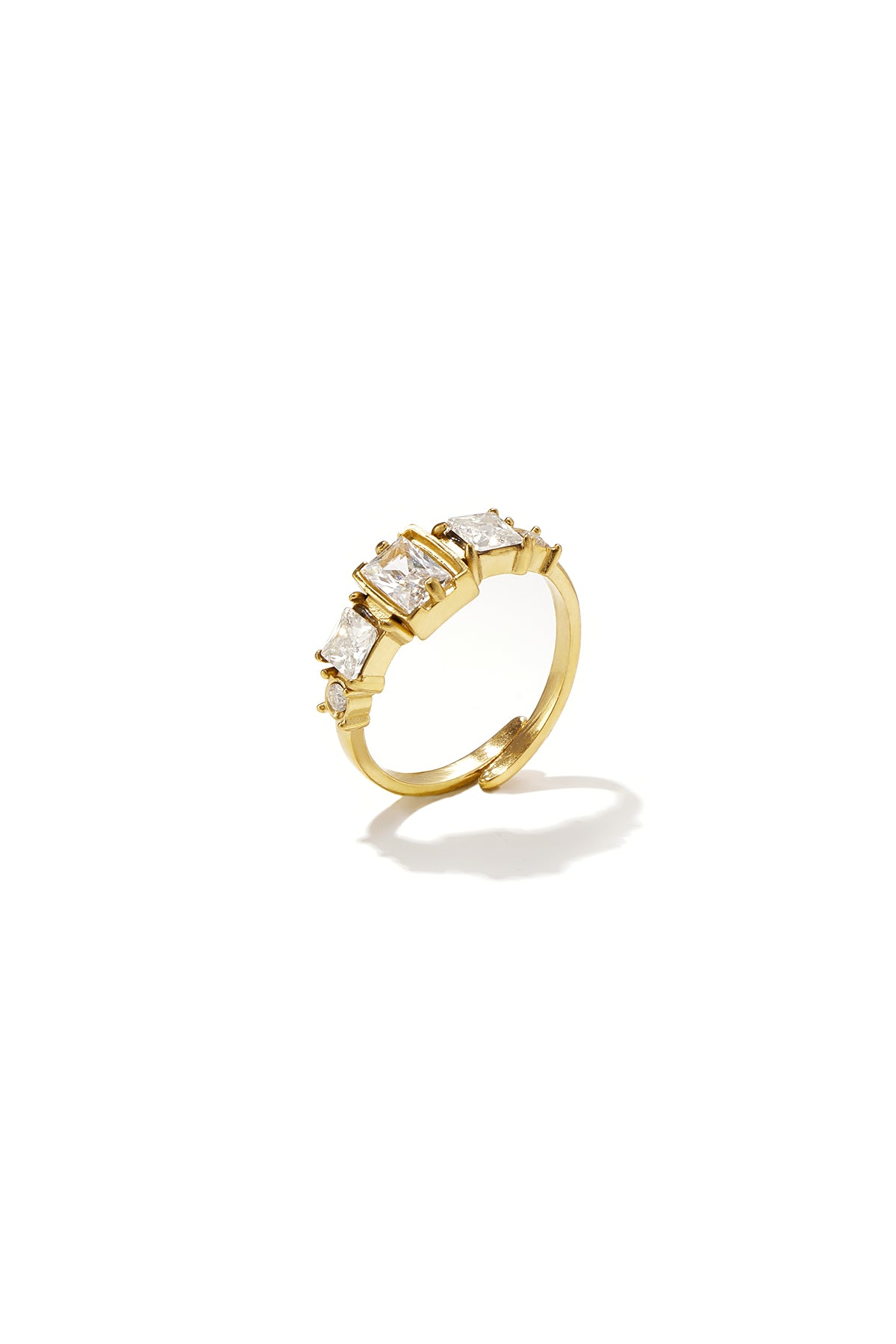 Elegant Minimalist Adjustable Ring - Silver & Gold