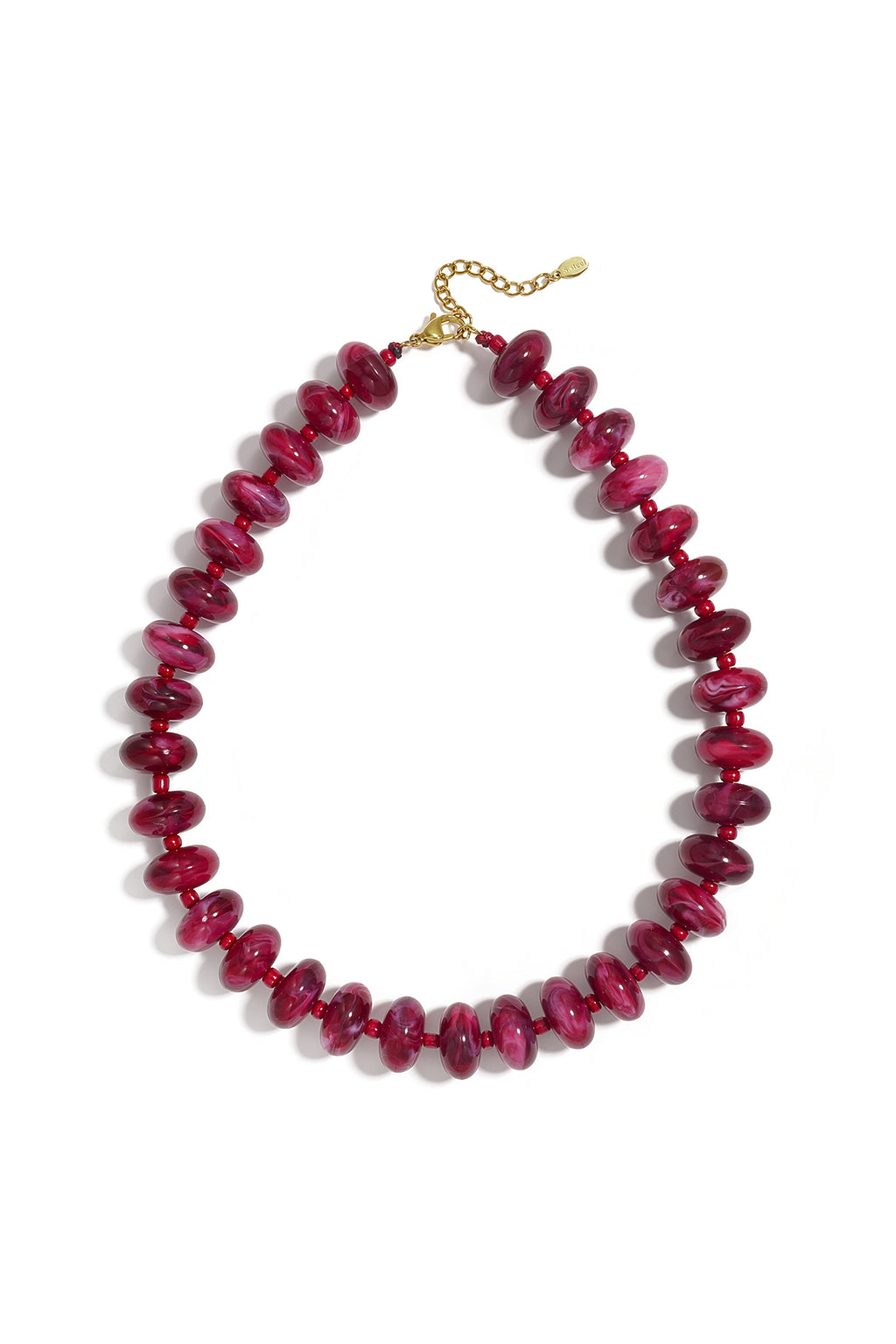 Collares de cuentas acrílicas con degradado de color, sencillos para el día a día, de la serie Simple. Joyería para mujer.