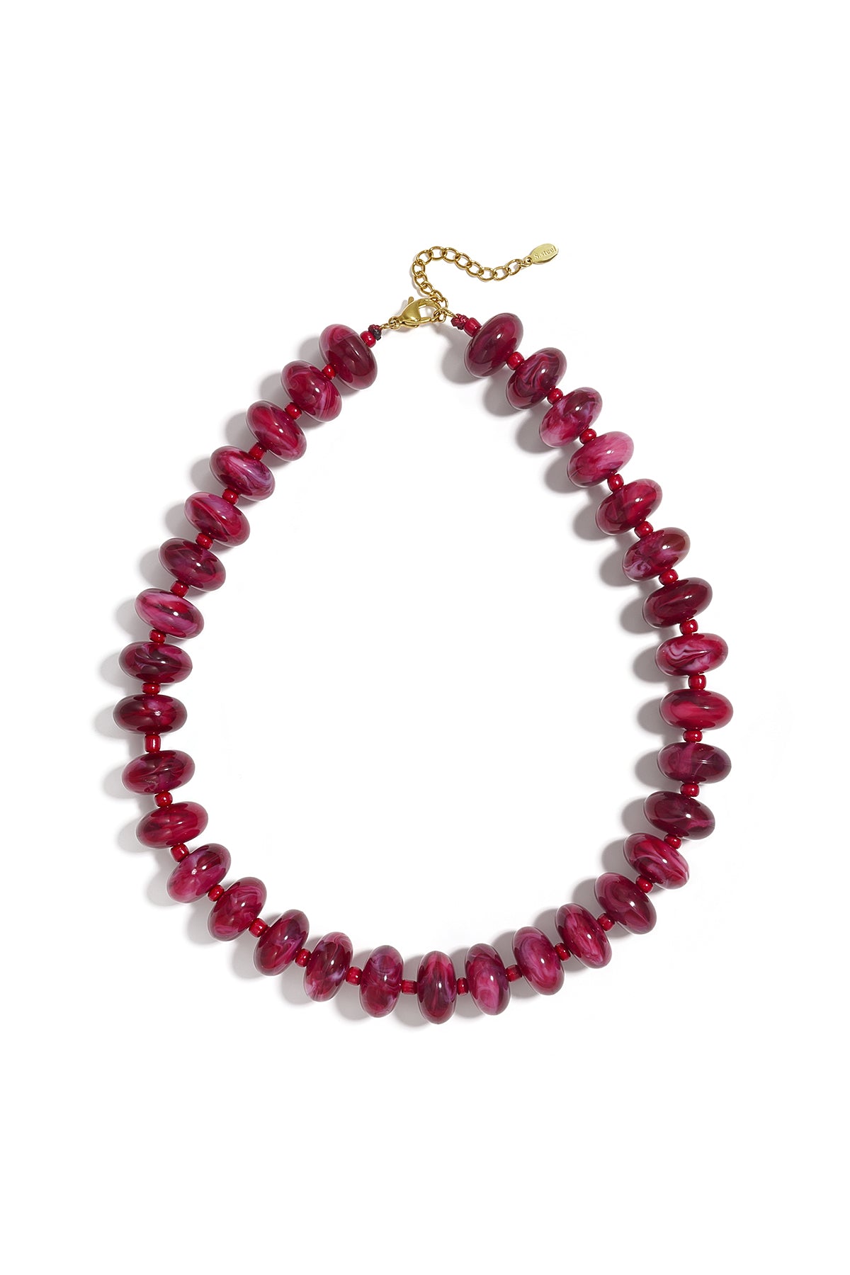 Collares de cuentas acrílicas con degradado de color, sencillos para el día a día, de la serie Simple. Joyería para mujer.