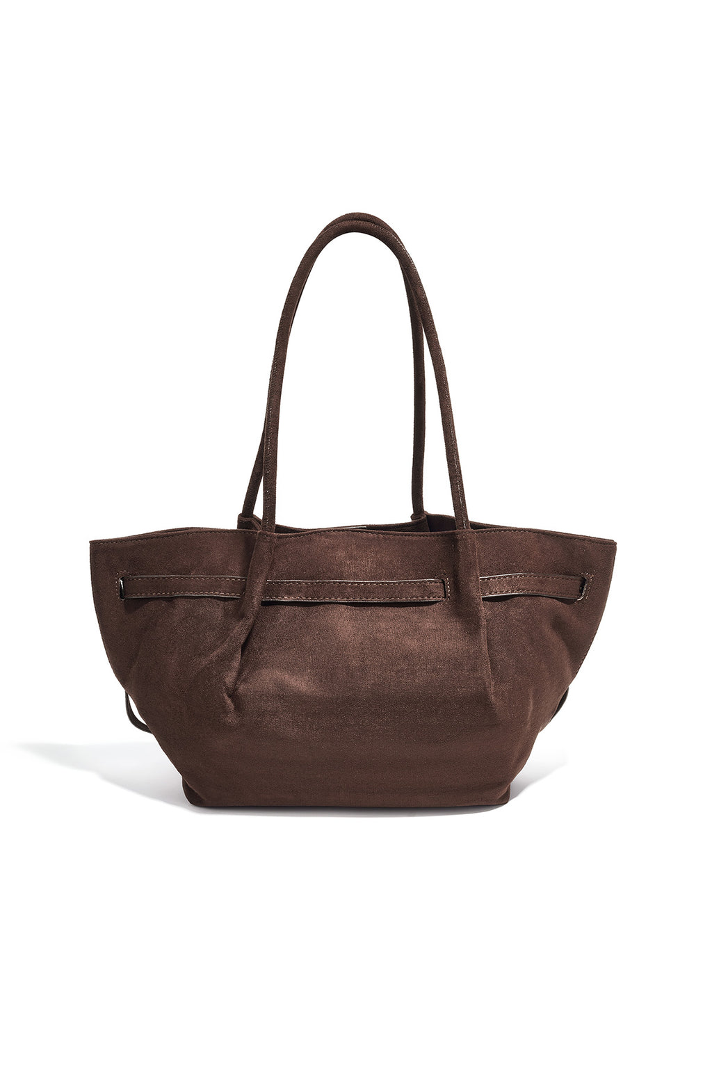 Bolsos de mano de color liso con accesorios de PU
