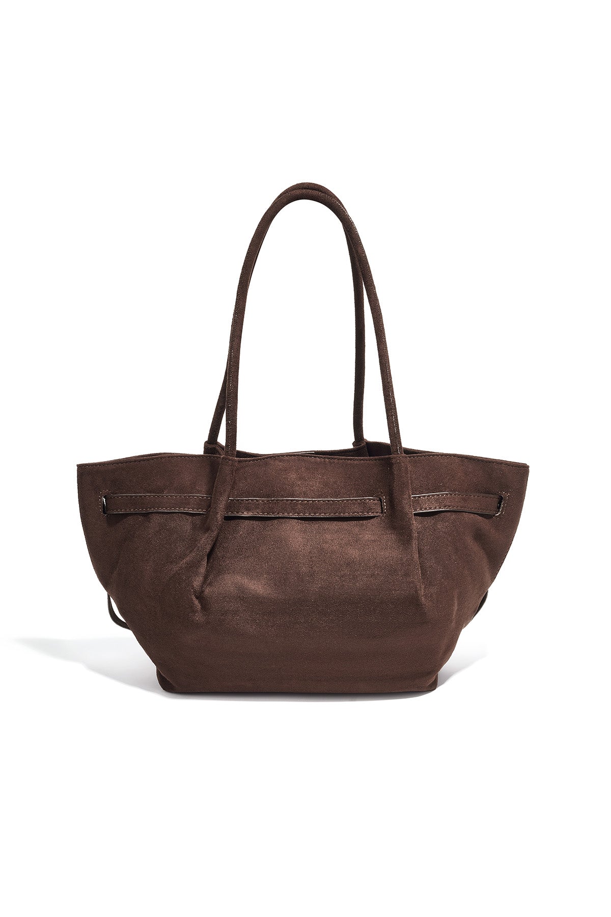 Bolsos de mano de color liso con accesorios de PU