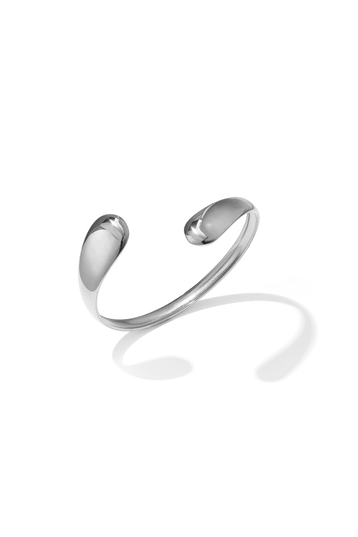 Pulseras de acero inoxidable con forma irregular, estilo sencillo para uso diario, serie Simple. Joyería para mujer.