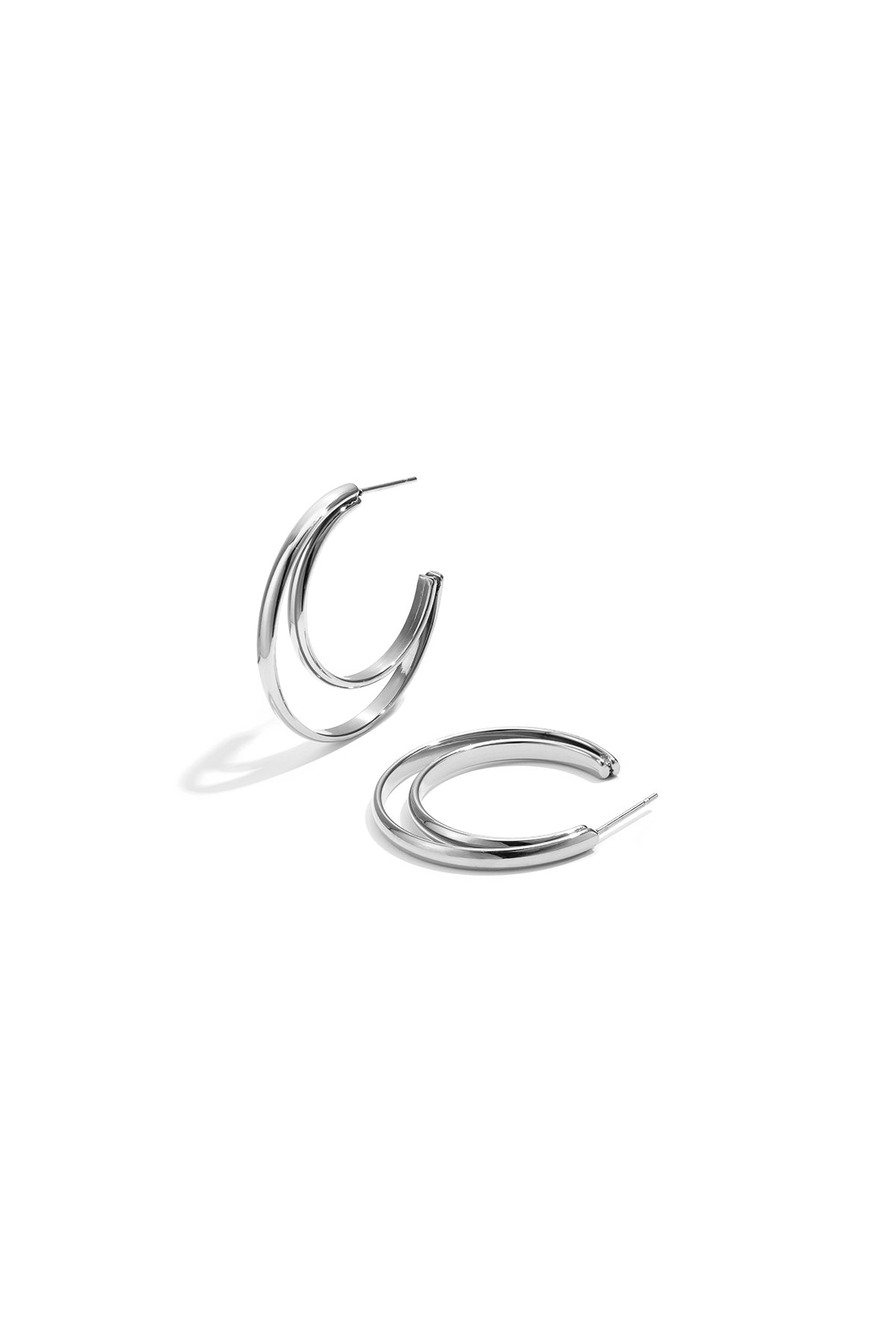 Pendientes de aro de acero inoxidable Circle Simple Daily Simple Series Joyería para mujer