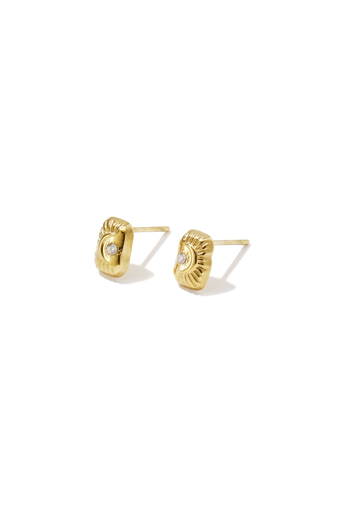 Pendientes de acero inoxidable con diseño de ojo del diablo, sencillos, de la serie Daily Simple, joyería para mujer.