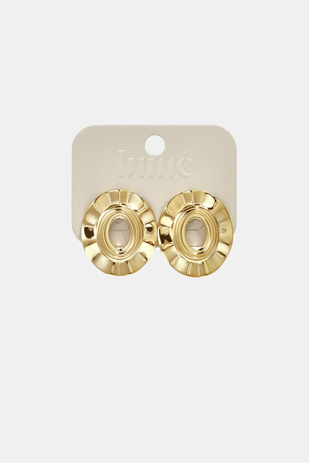 Pendientes de botón de acero inoxidable con forma irregular, sencillos, de la serie Daily Simple, joyería para mujer.