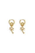 Pendientes colgantes de acero inoxidable, serie Plant Simple Daily Simple, joyería para mujer