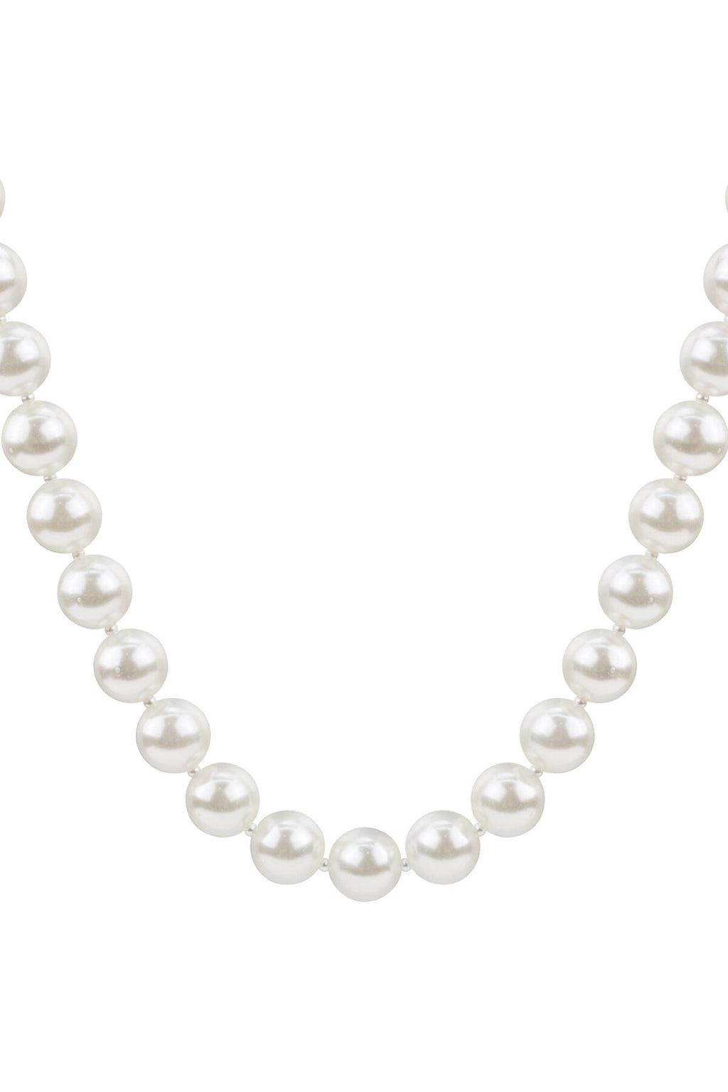 Elegant White Imitation Pearl Necklace for Women