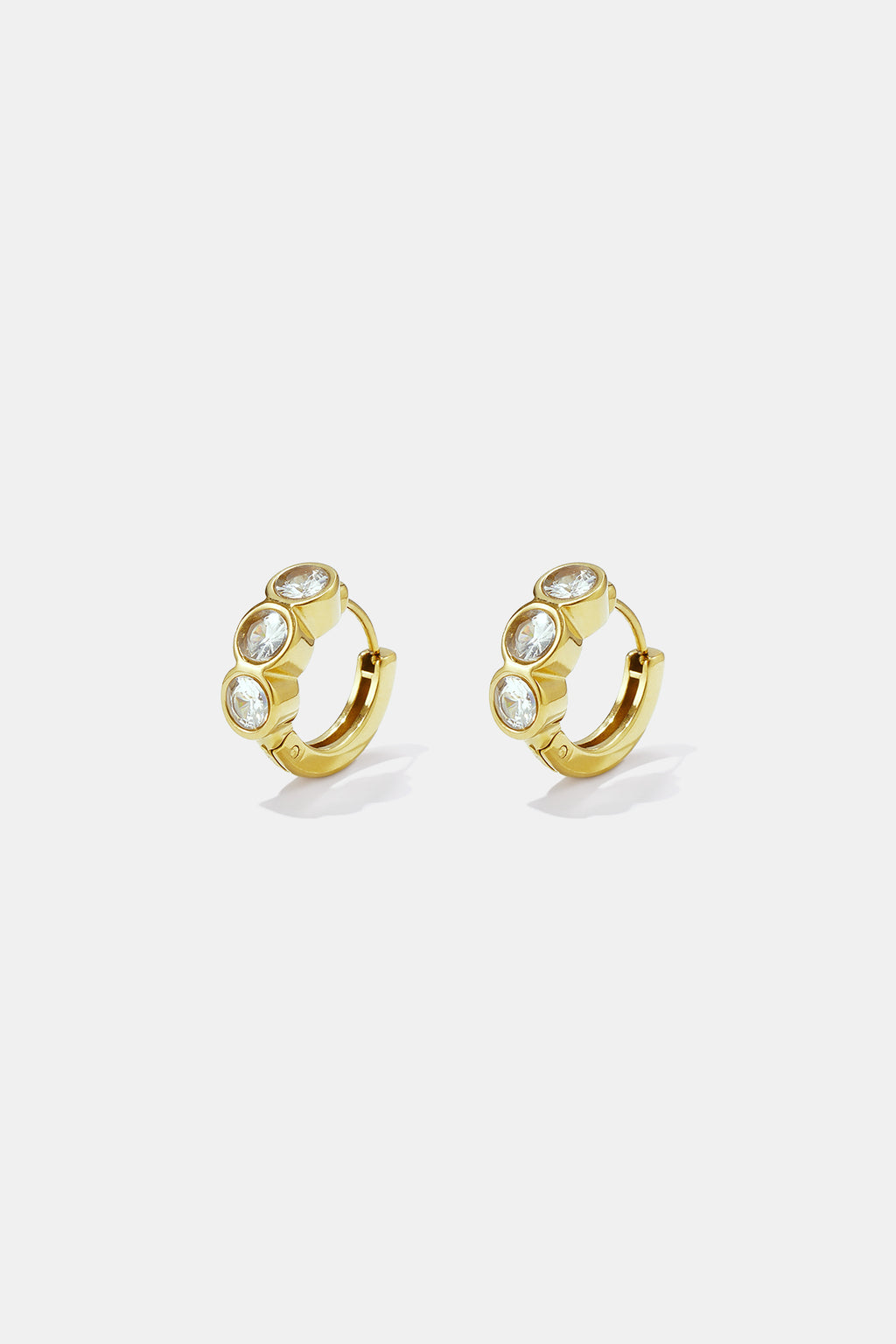 Pendientes de aro de acero inoxidable Circle Simple Daily Simple Series Joyería para mujer