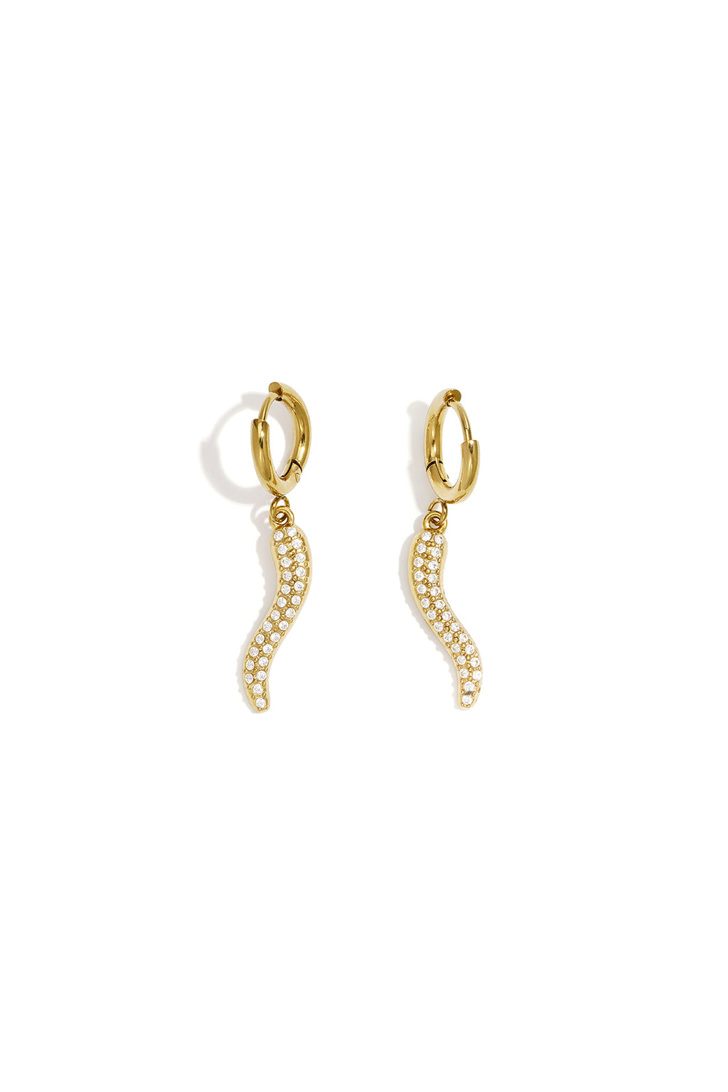 Pendientes colgantes de acero inoxidable con forma de serpiente, de la serie Simple Daily Simple, joyería para mujer.