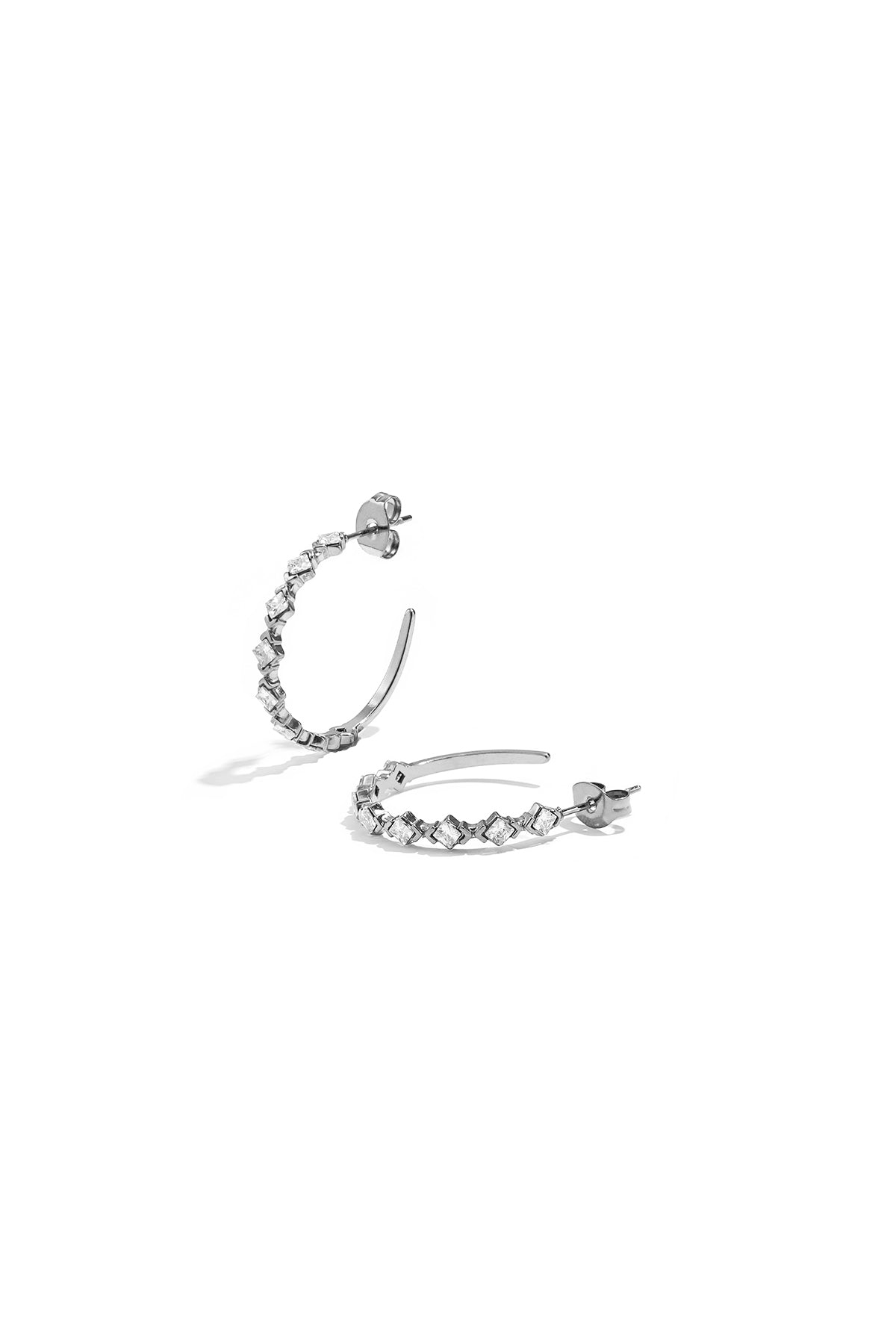 Pendientes de aro de acero inoxidable Circle Simple Daily Simple Series Joyería para mujer