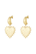 Elegant Heart Drop Earrings for Daily Wear