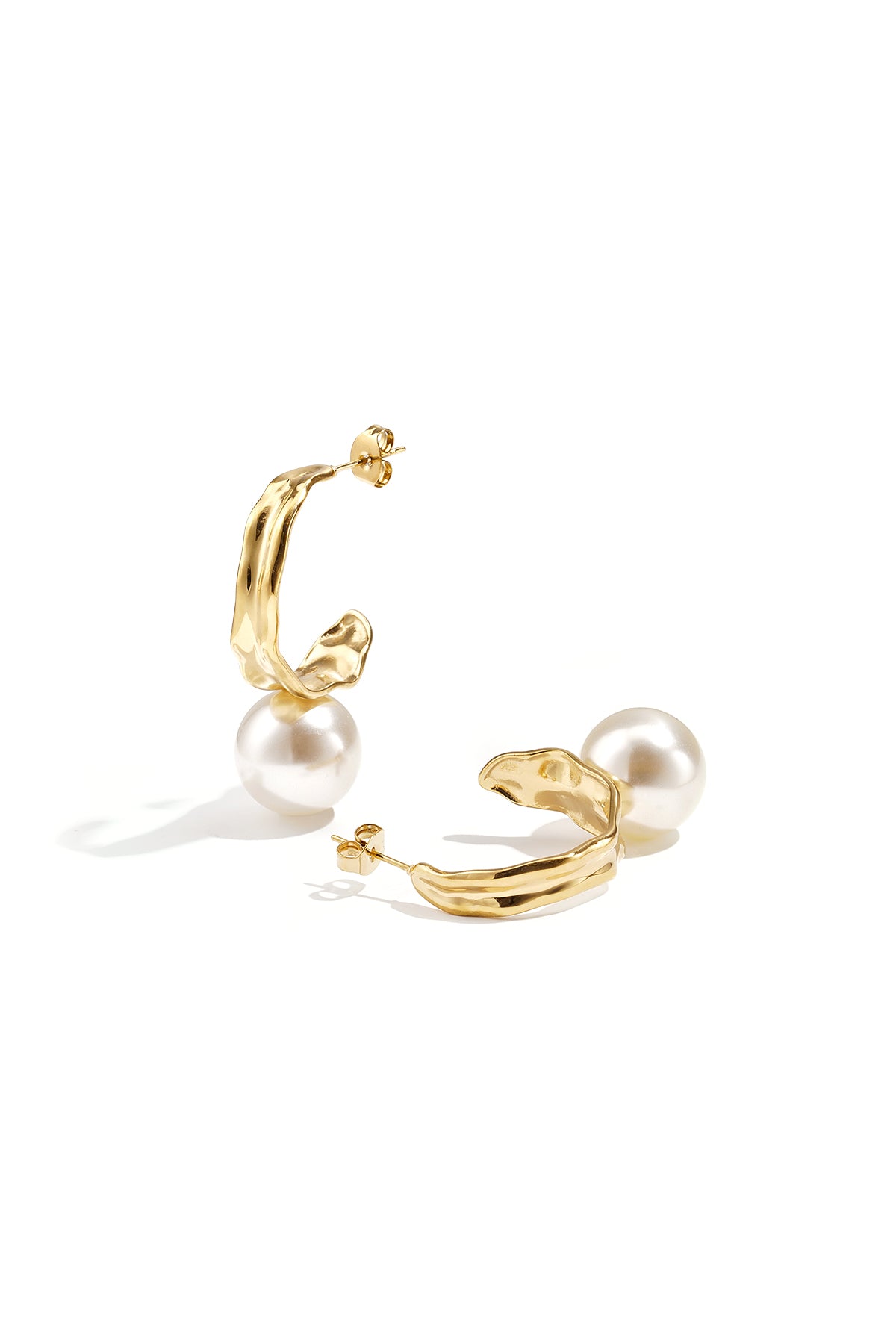 Pendientes colgantes de acero inoxidable con forma geométrica, sencillos para uso diario, de la serie Simple. Joyería para mujer.