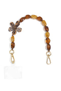 Cadena para teléfono con forma de flor, sencilla, de acrílico, accesorio diario.