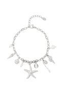 Elegant 14K Gold Plated Charm Bracelet for Women