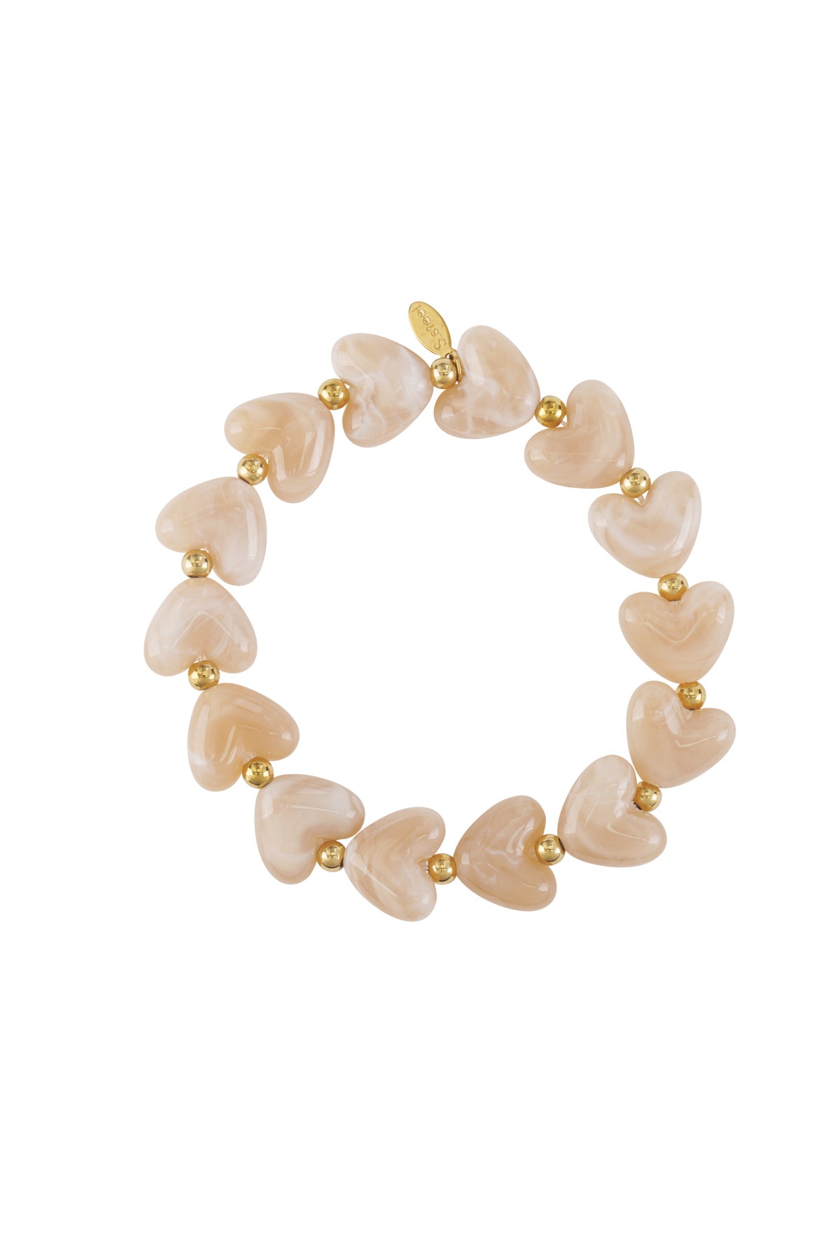 Pulsera de cuentas corazón