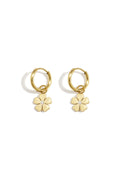 Pendientes colgantes de acero inoxidable con forma de flor, de la serie Daily Simple, joyería para mujer.